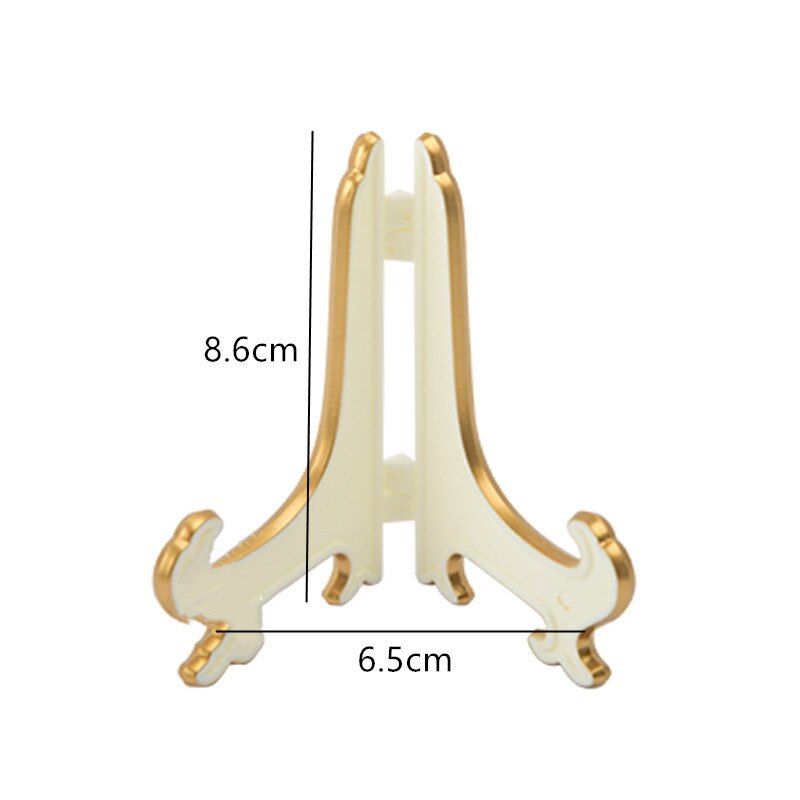 Plastic Cookies Stand Cookie Holder Display Stand Place Card Holder Display Easels Dish Rack Weddings Birthday Party: White gold
