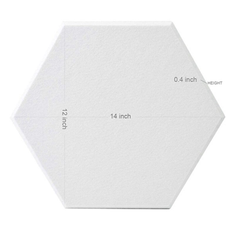 18 Pack Hexagon Acoustic Panels Beveled Edge Sound Proof Foam Panels,Sound Proofing Padding for Wall Decor,Studio&amp;Office