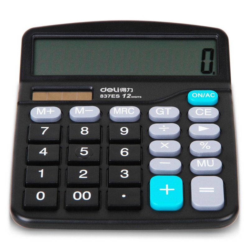 Brand Genuine Desktop Dual Power General Purpose Calculator For Office Working, No Battery
