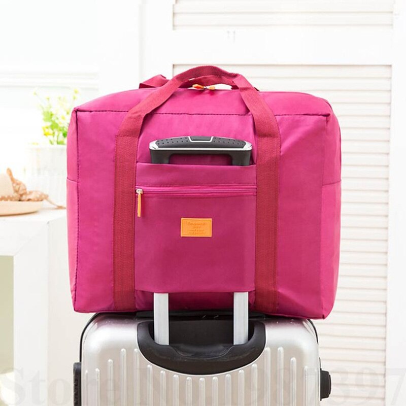 Generieke Water Proof Opvouwbare Reistas Unisex Grote Capaciteit Nylon Trolley Compleet Pakket Reizen Bakken Handtassen