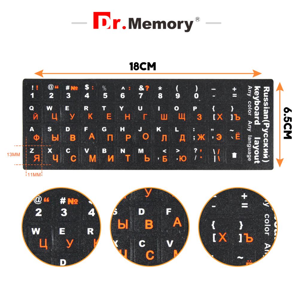 RU Russian Computer Laptop Keyboard Sticker Layout Protective Film Russian Keyboard Stickers