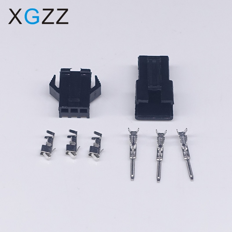 Novedad de 100, conjunto de SM-3Y, conector macho de energía para coche, Terminal de cable, conector hembra de 3 pines para coche, Conector de barra de enchufe automotriz