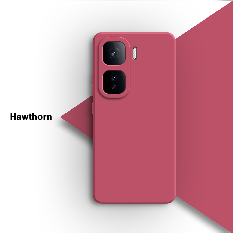 Phone Case for vivo iQOO Neo 10 Neo10 Pro 10Pro 5G Simple Soft Liquid Silicone Lens Protection Shell Back Cover Original Housing: Pink / For iPhone 13