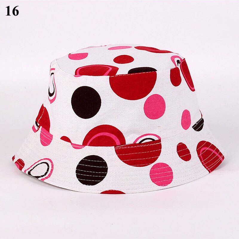Sun Hat Beach Sunscreen Bucket Cap Unisex Flowers Pattern Bucket Hat Fisherman Hat Travel Beach Round Hats Sunshade Casual Caps: 16