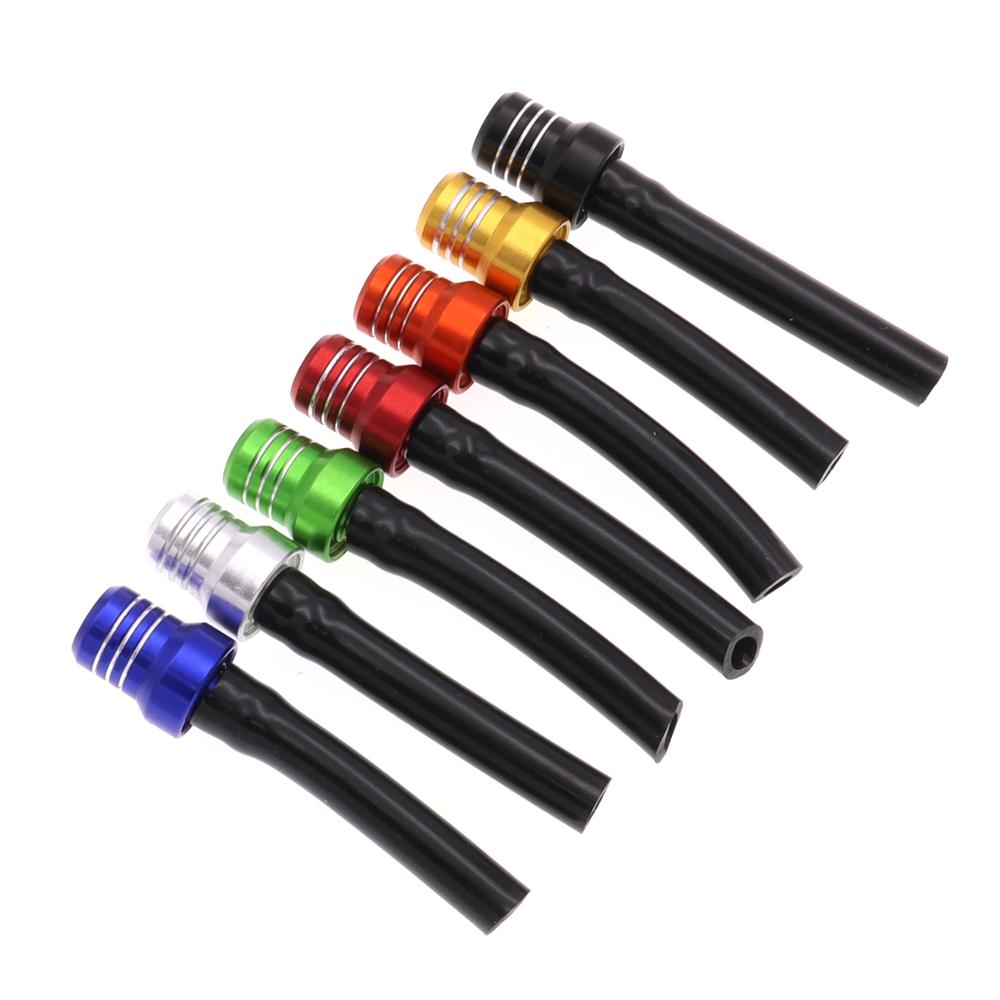 1Pcs One-Way Motorcycle Gas Fuel Cap Valve Vent Breather Hose Crystal Tube