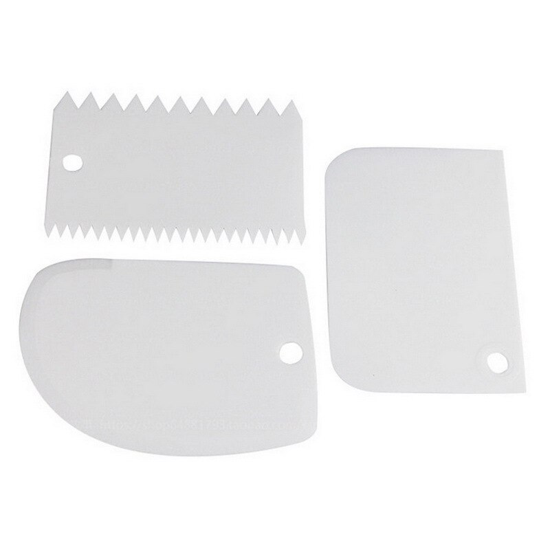3PCS/set Pastry Dough Cutter Cake Bread Slicer Baking Pasty Tools Cake Scraper Spatula Blade: 4