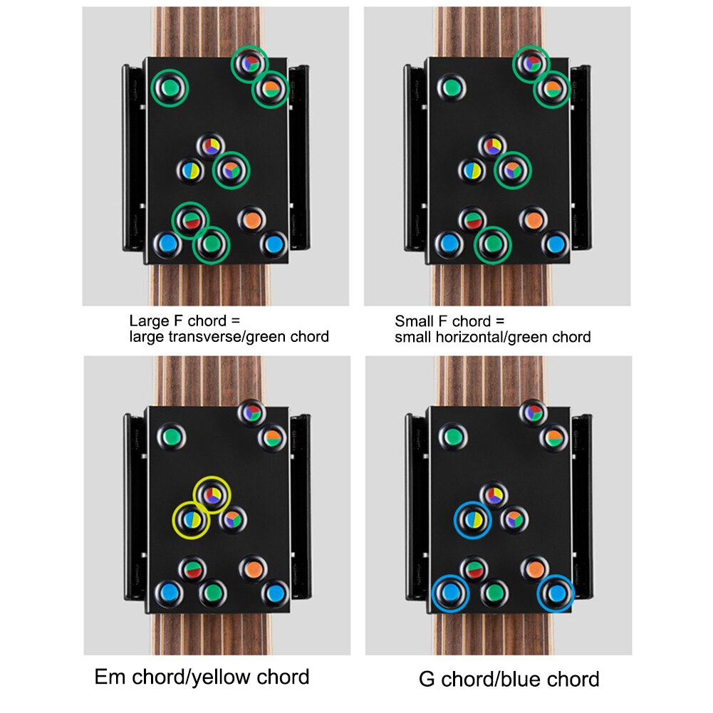 Guitar Learning System Teaching Practrice Aid with 21 chords Lesson Guitar Chord Trainer Practice Tools Accessories part
