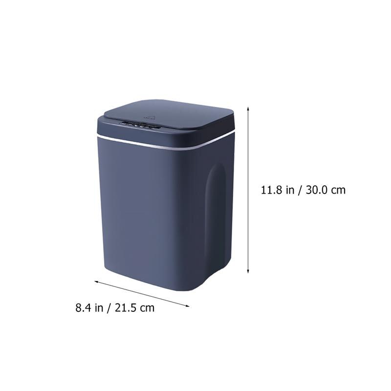 Household USB Charging Smart Trash Can Automatic Induction Dustbin with Lid