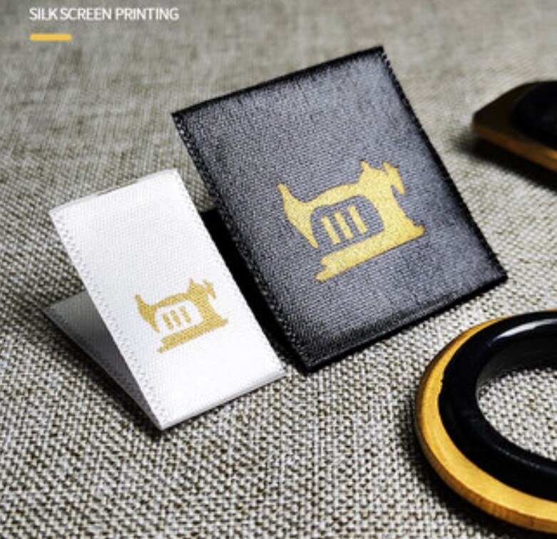 garment shirt label woven label custom/private label/Dress collar label clothing print main label tag cut