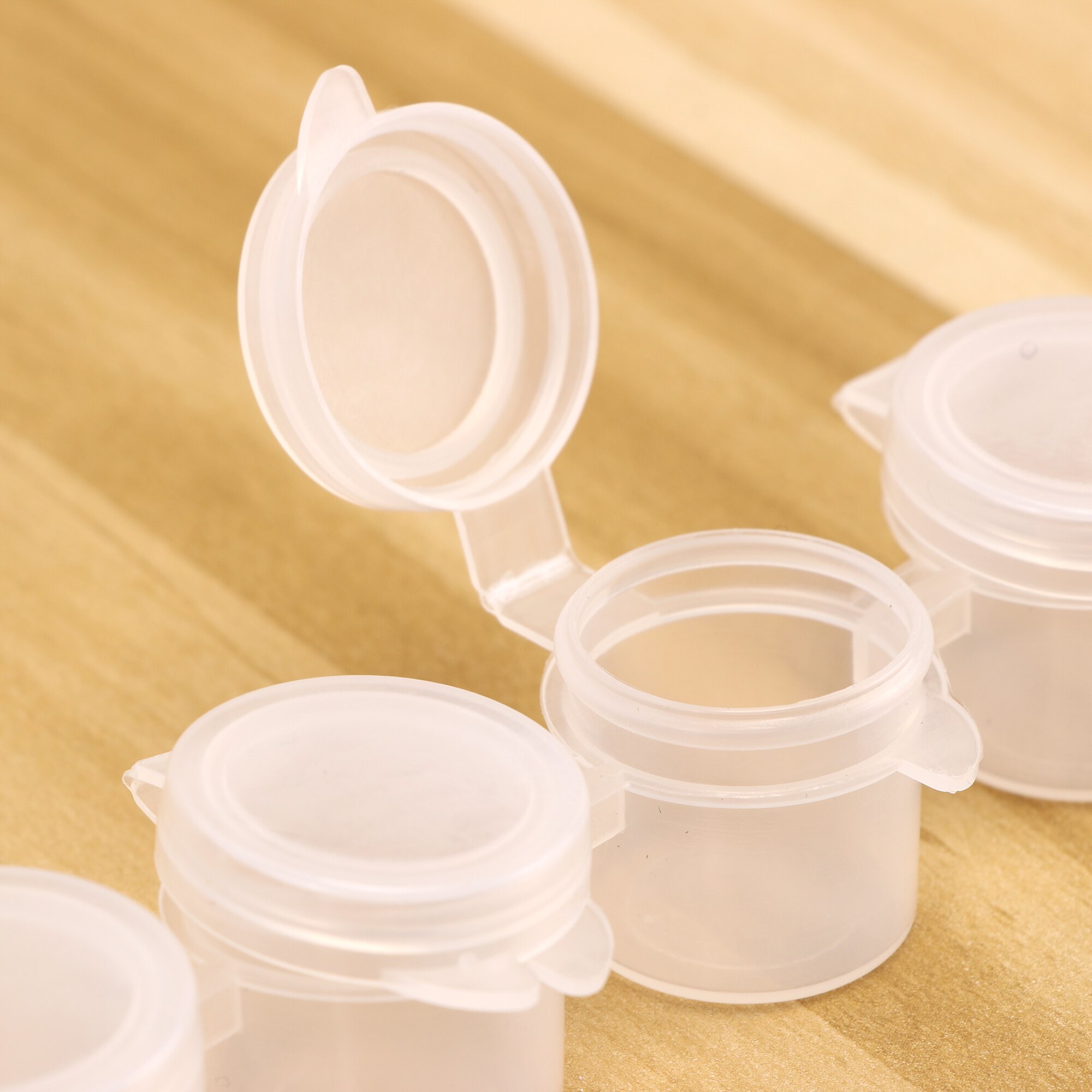 10Pcs Empty Paint Strips Mini Paint Box Arts Crafts Plastic Storage Containers Pigment Container Drawing Accessories