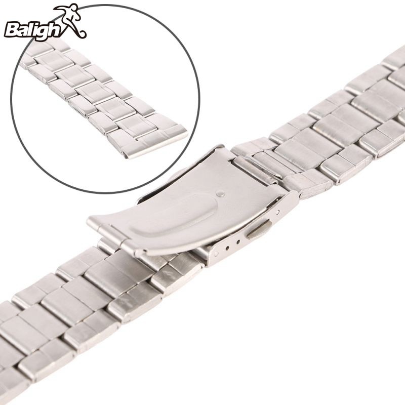 Stainless Steel Watchband Link Bracelet Stainless Steel Width18mm /20mm /22mm Plane Clasp Button Watch Strap Lug
