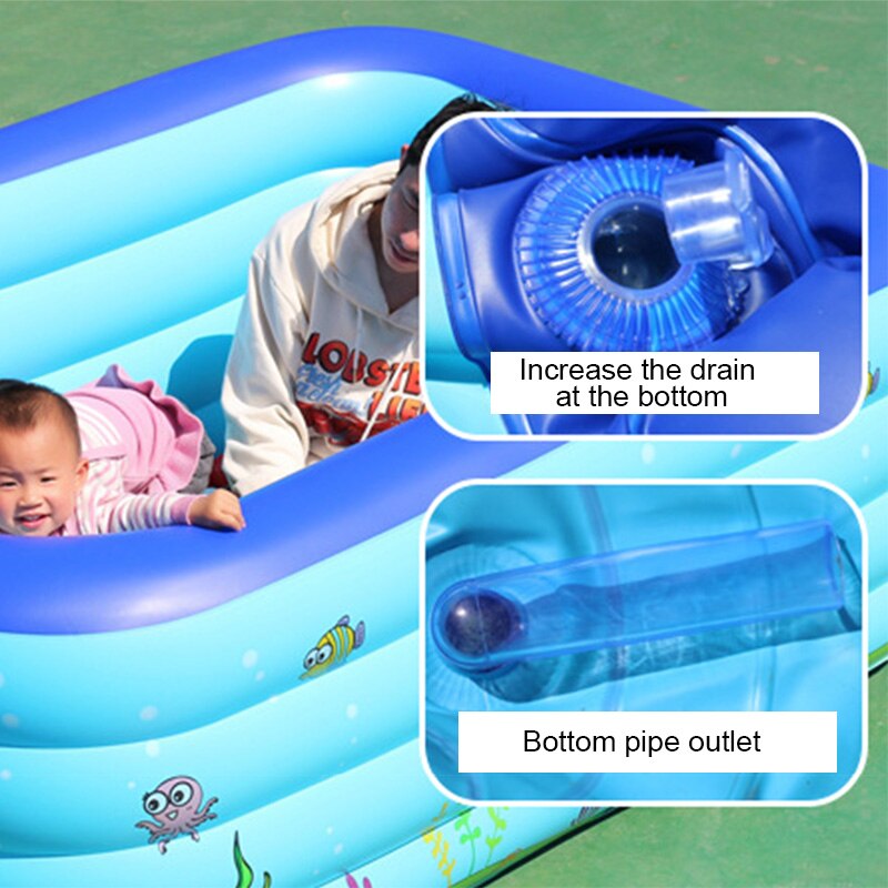 Family Inflatable Swimming Pool Garden Summer Outdoor Kids Paddling Pool CLH@8