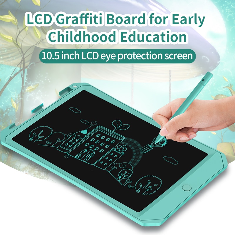 Tableta de escritura LCD colorida de 11 pulgadas, tablero de dibujo Digital, Bloc de notas sin papel para de niños, pizarra de escritura, color azul