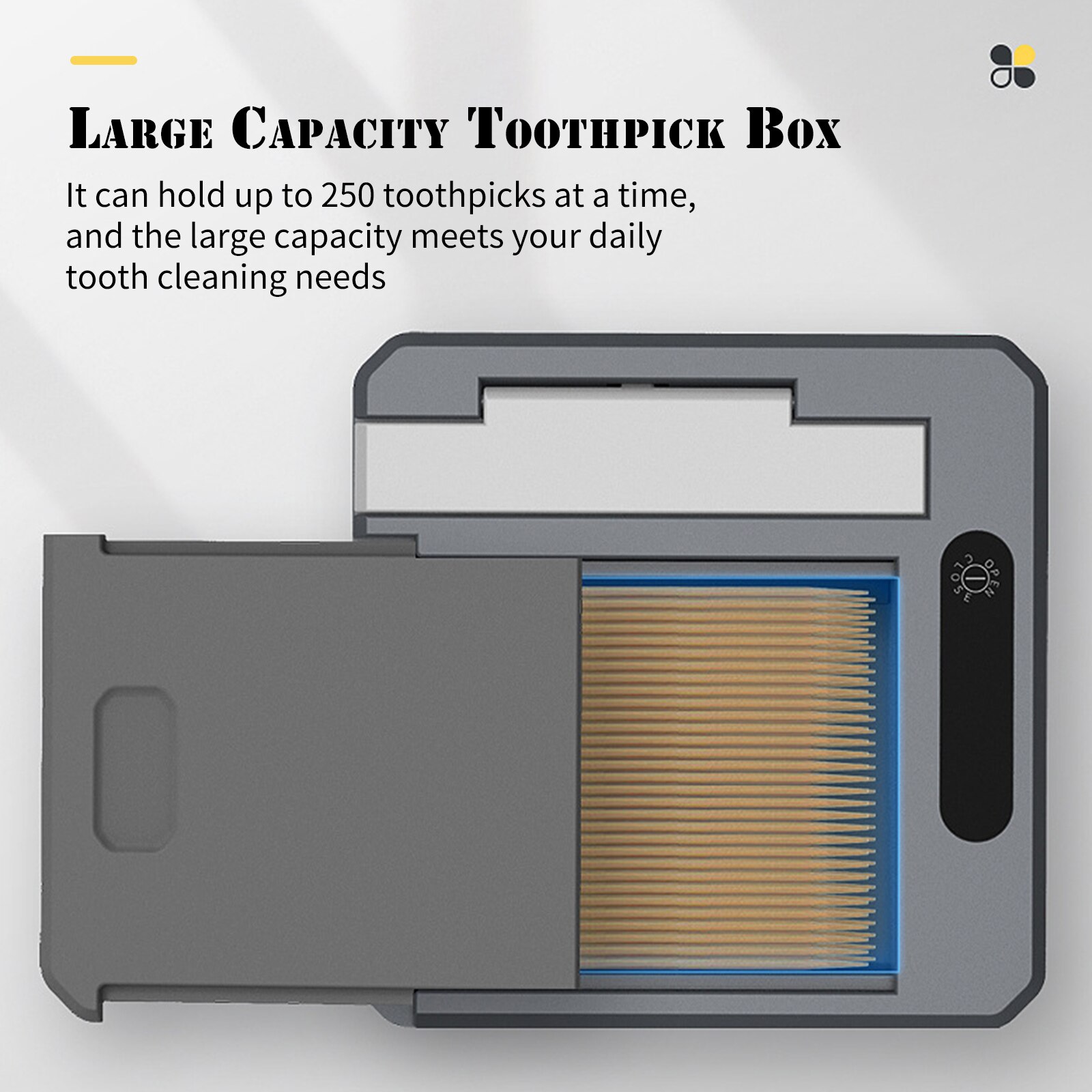 Automatic Toothpick Dispenser Infrared Sensor Smart Hand-free Toothpick Holder Table Smart Sensor Toothpick Box for Home Office
