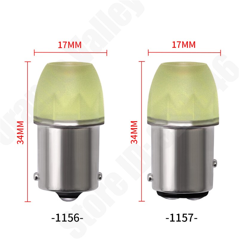 10 stk P21W 5W LED Pære BA15S 1156 1157 BAY15D Bil Signal Lys DRL 12V 24V
