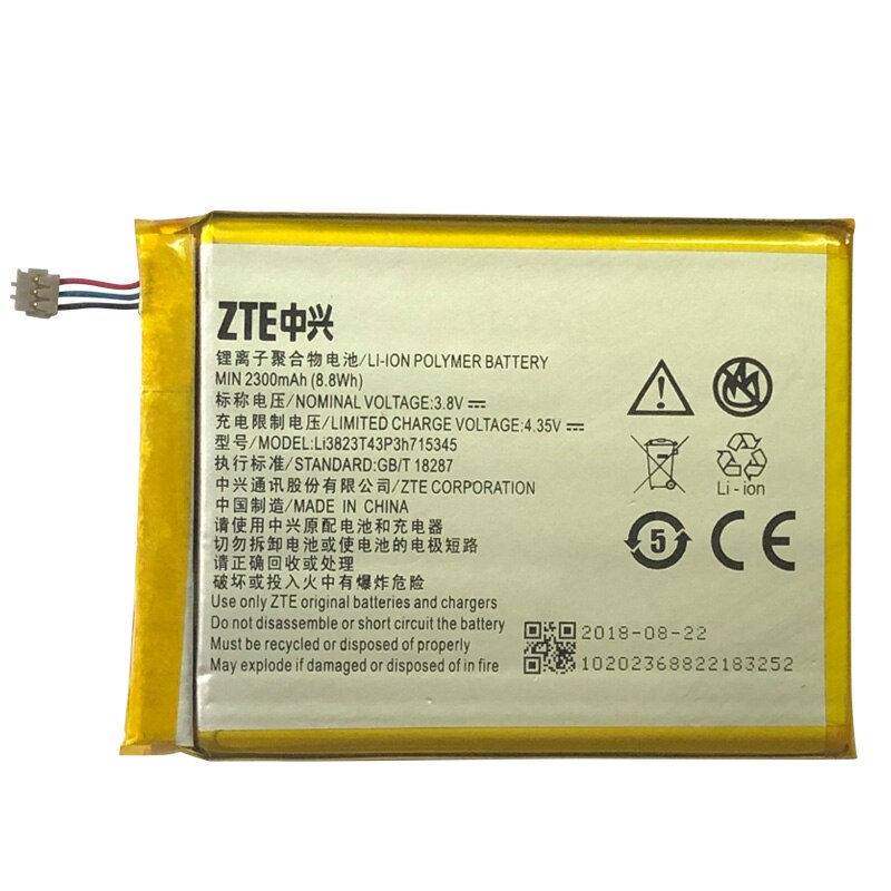 Echtes Li3820T43P3h715345 Batterie Akkus Für ZTE großartig S biegen MF910 MF920 2300mAh Lithium-Polymer Telefon Bateria