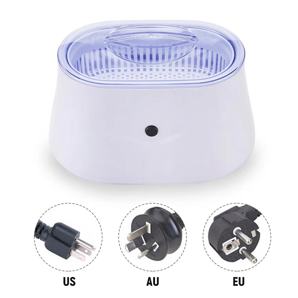 Ultrasonic Glasses Cleaner Minimalist-style Household Glasses Cleaning Tool Jewelry Cleaning Machine White MK-181-35W 220V