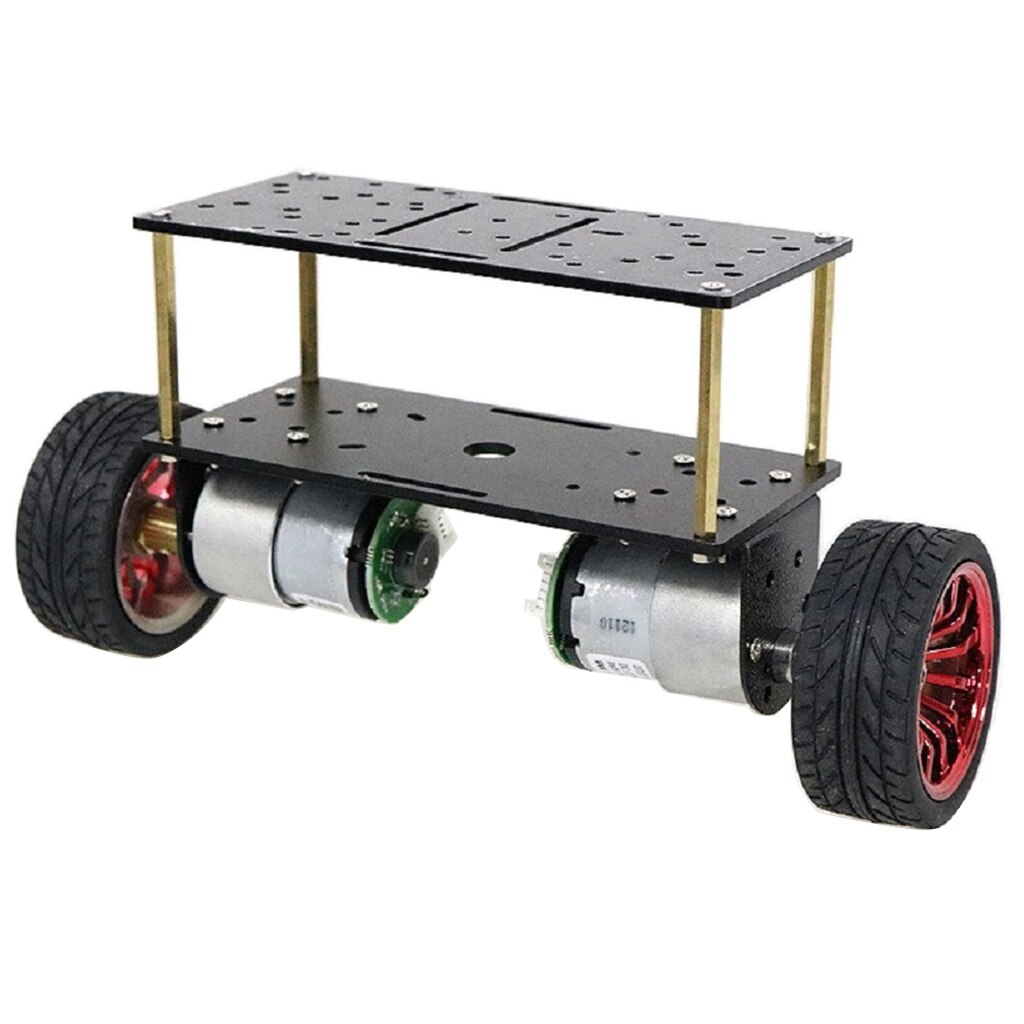 DC 12V Motor Double-deck 2-Wheeled Smart Robot Balancing Vehicle Chassis