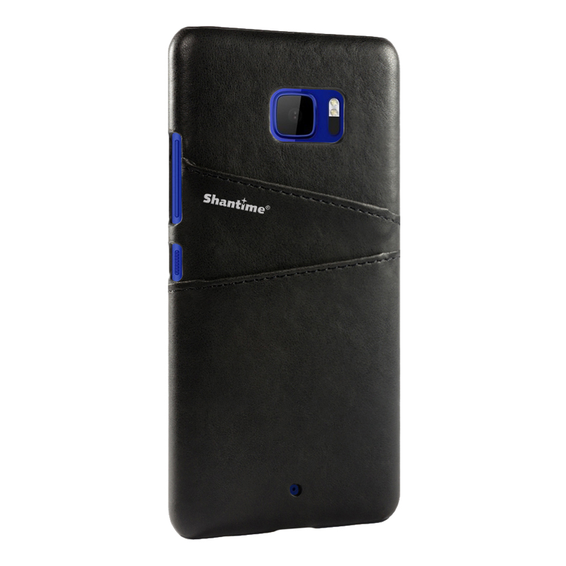 Luxury Pu Leather Back Cover For HTC U Ultra Wallet Case For HTC U Ultra Business Card Slots Phone Bag Case