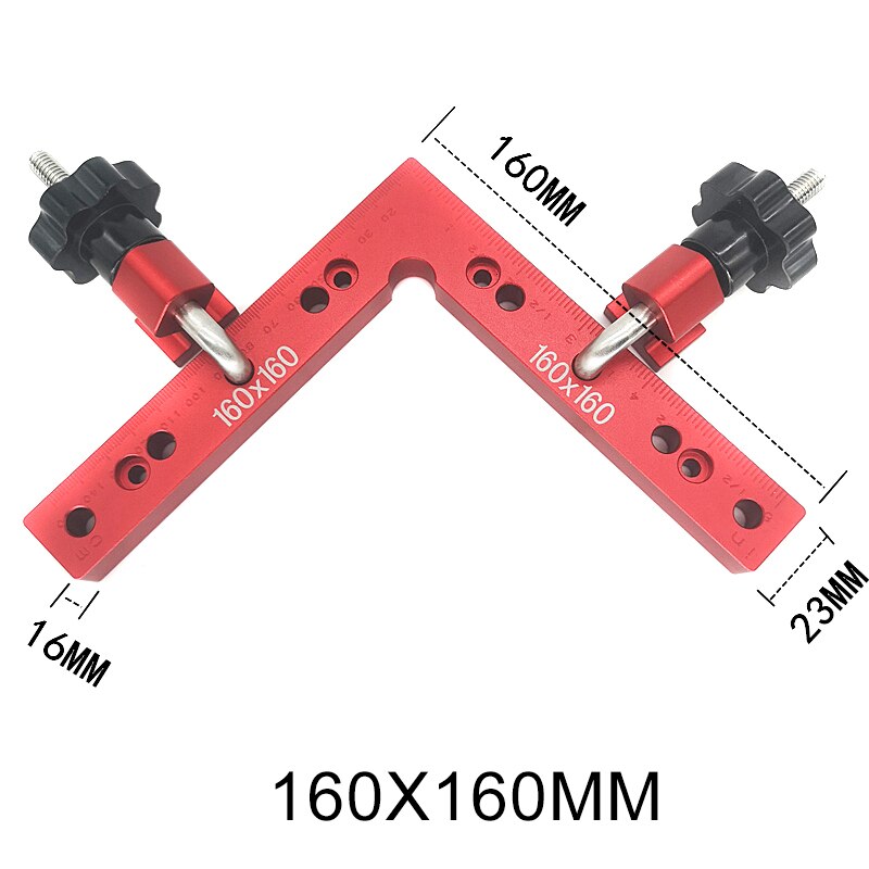 Woodworking Right-angle Ruler Set 90 Degrees L-Shaped Fixture Positioning Clamps Splicing Board Positioning Ruler MSU88