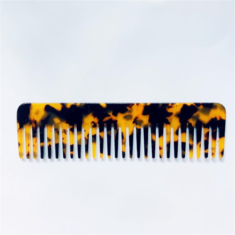 Acétate Massage confortable antistatique peignes à cheveux coloré brosse à cheveux outil de coiffure 2 taille pour les femmes filles: 11cm Leopard