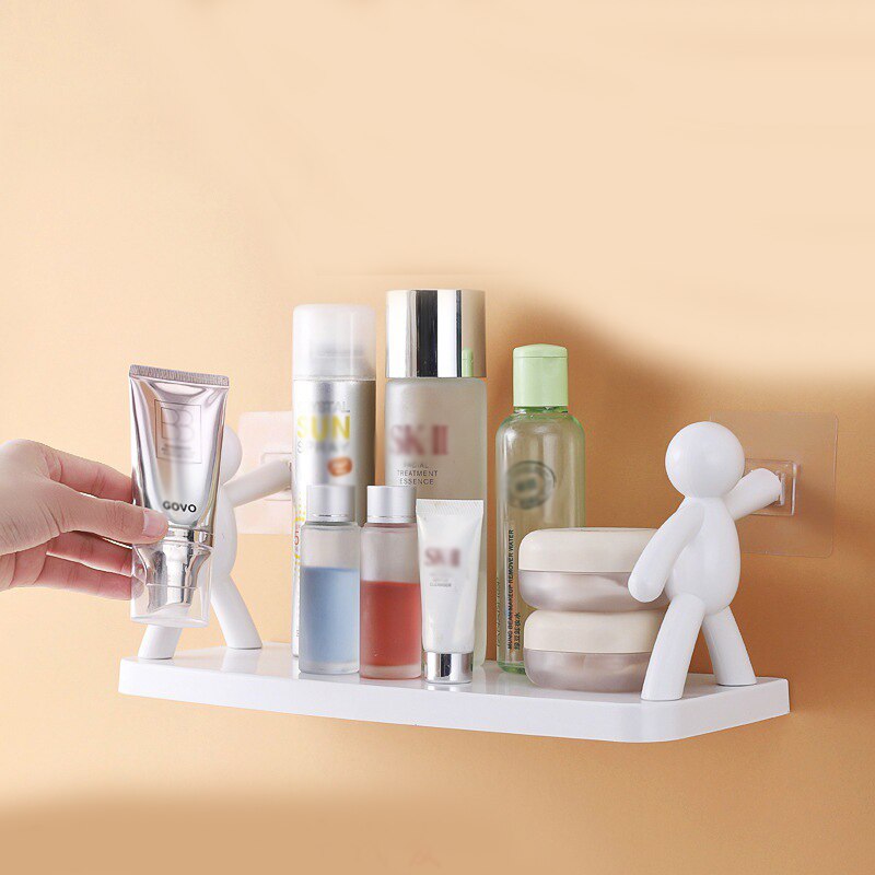 Hook Storage Rack Kitchen Bathroom Storage Rack Study Storage Rack Bookshelf Simple Wall Hanging Human Guardrail