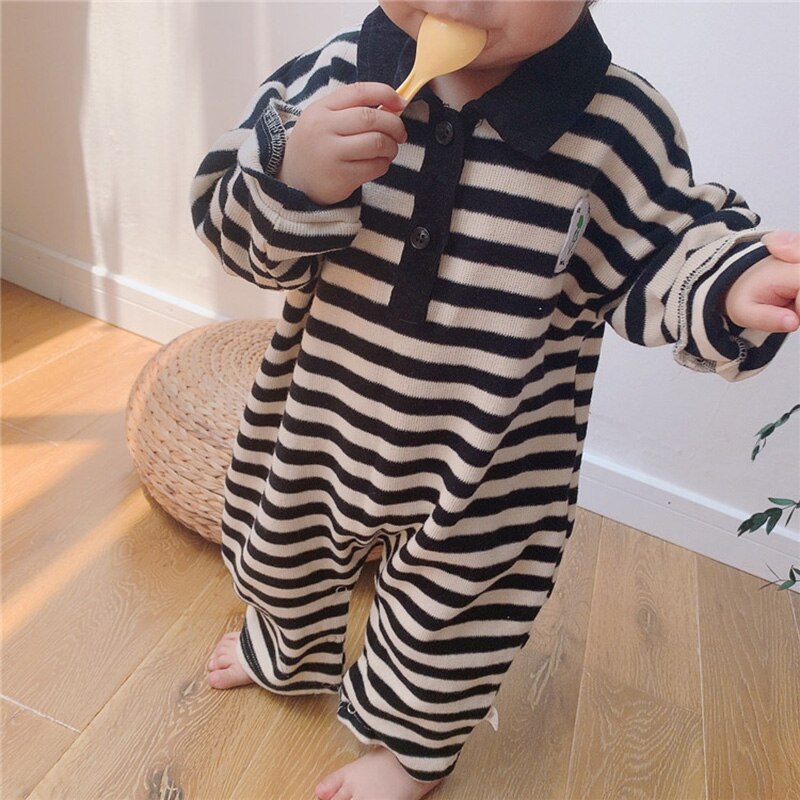 MILANCEL baby romper classical striped baby boys rompers loose style Koran baby jumpsuit