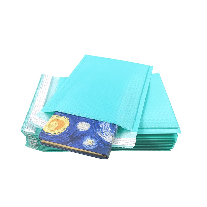 50Pcs Bubble Envelope Blue Plastic Padded Bubble Bags Self Seal Adhesive Bubble Mailer Postal Mailing Bags
