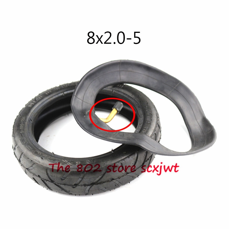8 inch pneumatic tire 8X2.0-5 inner and outer tire 8x2.00-5 tube tyre for Electric scooter baby trolley motorcycle part