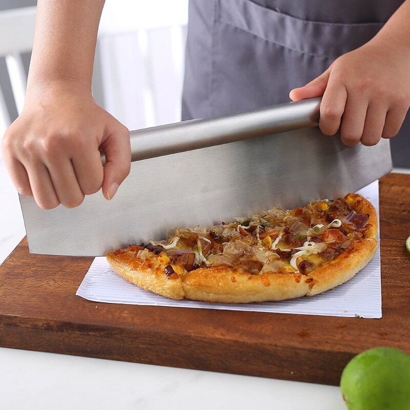 35CM Kitchen Pizza Cutter Stainless Steel PP Handle Pizza Cutter Dough Slicer Pie Pizza Cutter Food Tongs Kitchen Cocina