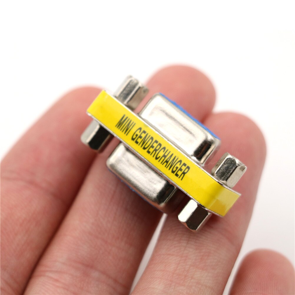 1 Uds. 9 Pin RS-232 DB9 hembra a hembra Serial Cable género cambiador acoplador adaptador al por mayor