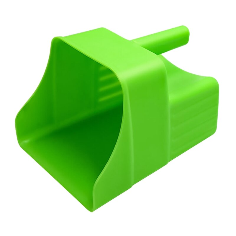 Plastic Feed Scoop Heavy Duty Handle Durable Ice Scooper for Commercial Restaurant and Food Service Large Capacity Green N1HF