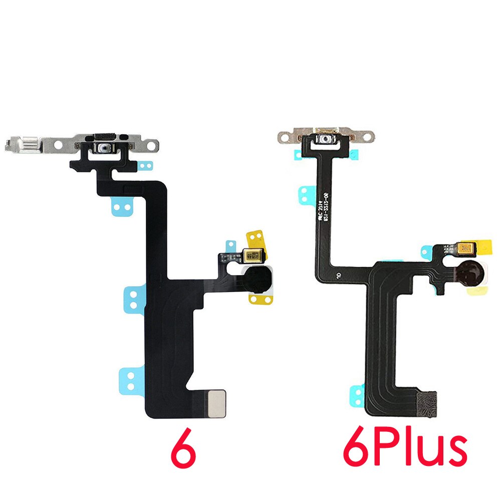 Mhcazt Switch-Knop En Flash Light Flex Kabel Met Beugels Pre-Geïnstalleerd Voor Iphone 6 6 Plus