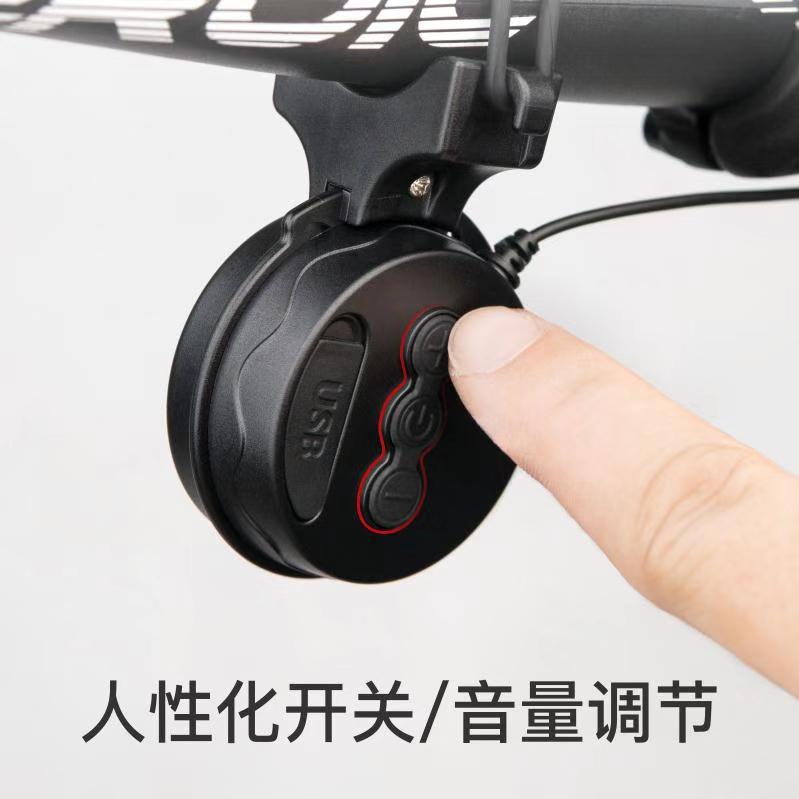 Cykel elektrisk horn usb elektrisk klocka ridklocka tillbehör cykel horn polis siren cykel tillbehör