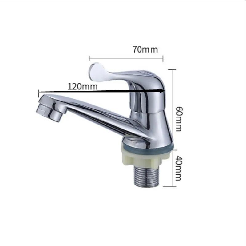 Bathroom Single Cold Water Tap Basin Sink Faucet Mixer Home Kitchen Basin Quick Opening Tap Bathroom Accessories