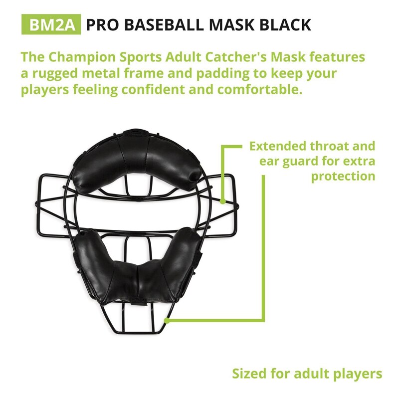 Baseball beskyttelsesmaske softball stålramme hovedbeskyttelsesudstyr