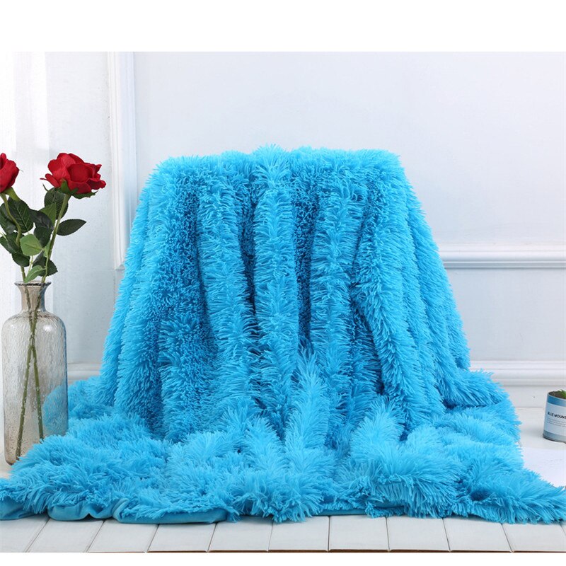 80 x 120cm 1pc blød varm fluffy shaggy seng sovesofa sengetæppe børn sikkerhedssengetøj lagen smide boligindretning behageligt tæppe: Model 17
