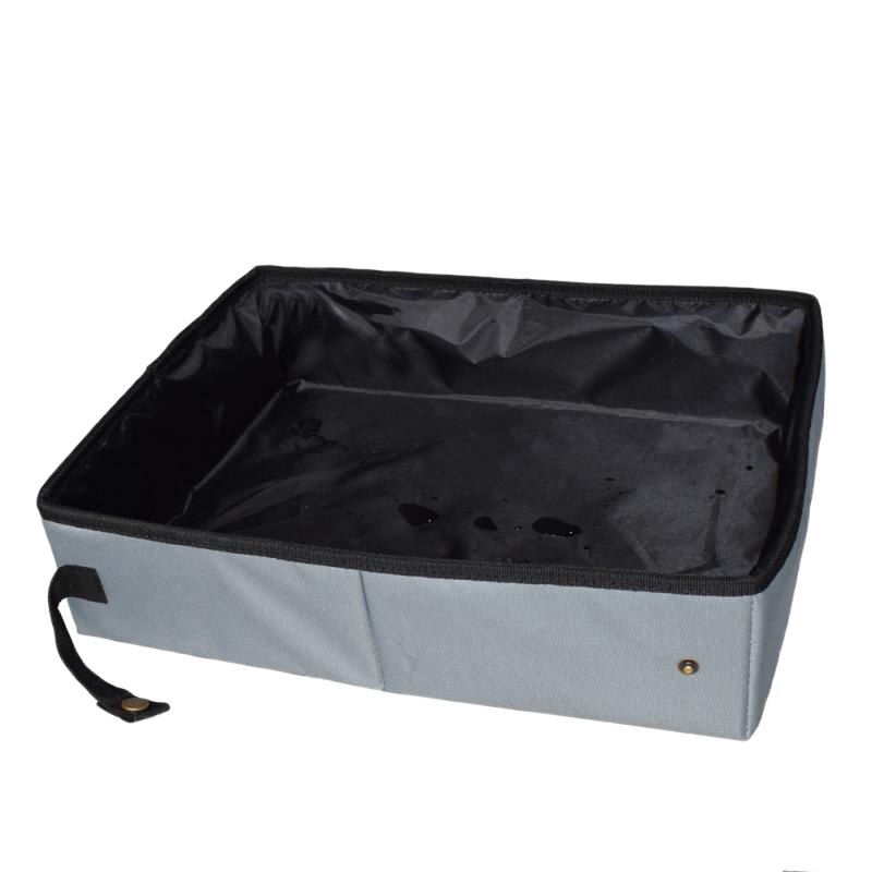 Pliant voyage chat litière pour chien bac de toilette pliant litière pour chat bac à litière imperméable à l'eau en plein air pliable chat litière