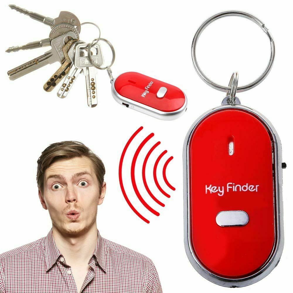 Apito localizador de chave piscando bip remoto perdido keyfinder localizador keyring