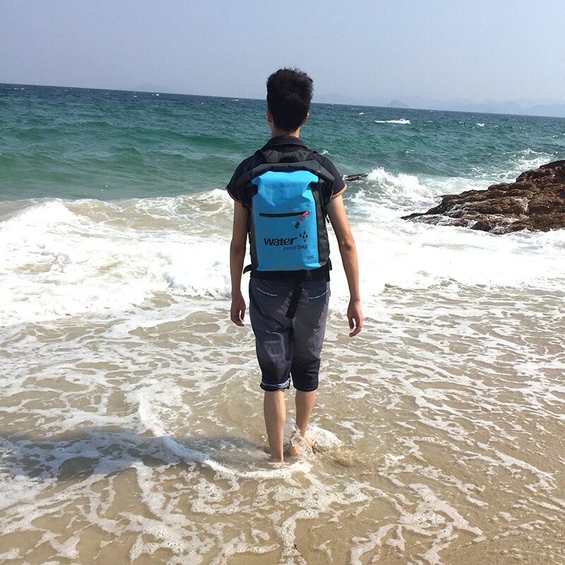 Outdoor Waterproof Swimming Backpack Watertight Roll Top Hiking Kayak Folding Camping Pool Dry Fishing Beach Sports Bags