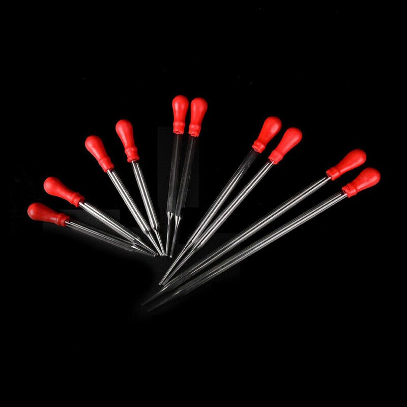1Pcs Glass Dropper Medicine Pipette Durable Silicone Head Liquid Dropper Burette Transfer Pipette Lab Supplies 9/10/12/15/17/18