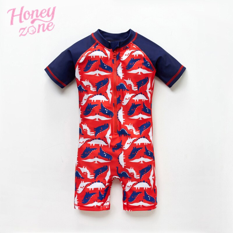 Conjunto de biquini infantil para meninos, roupa de banho estampa de desenho animado para 12 meses a 8 anos, moda praia com estampa de peixe