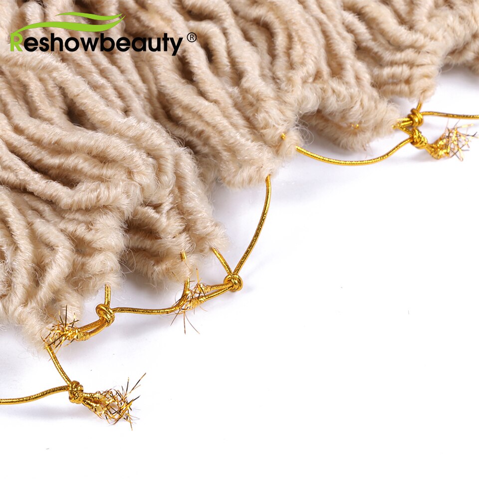 Synthetic Faux Locs Crochet Hair 24 Inch 110g Dreadlocks Crochet Braiding Hair 20 Strands/Pack Nu Faux Locs Braids Reshowbeauty