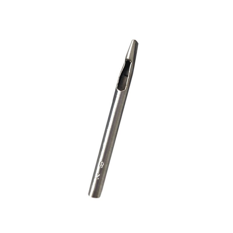 Leather Belt Hole Punch DIY Tools 1Pcs Oval Shape Hole Punch Leather Hole Punch Round Steel Hollow Hole Punch Leather Tools: 2x8mm