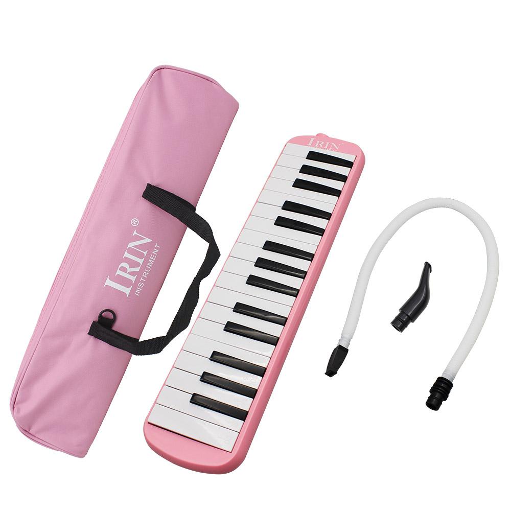 IRIN 32 Key Piano Style Melodica with Carrying Case Organ Accordion Mouth Piece Blow Key Board