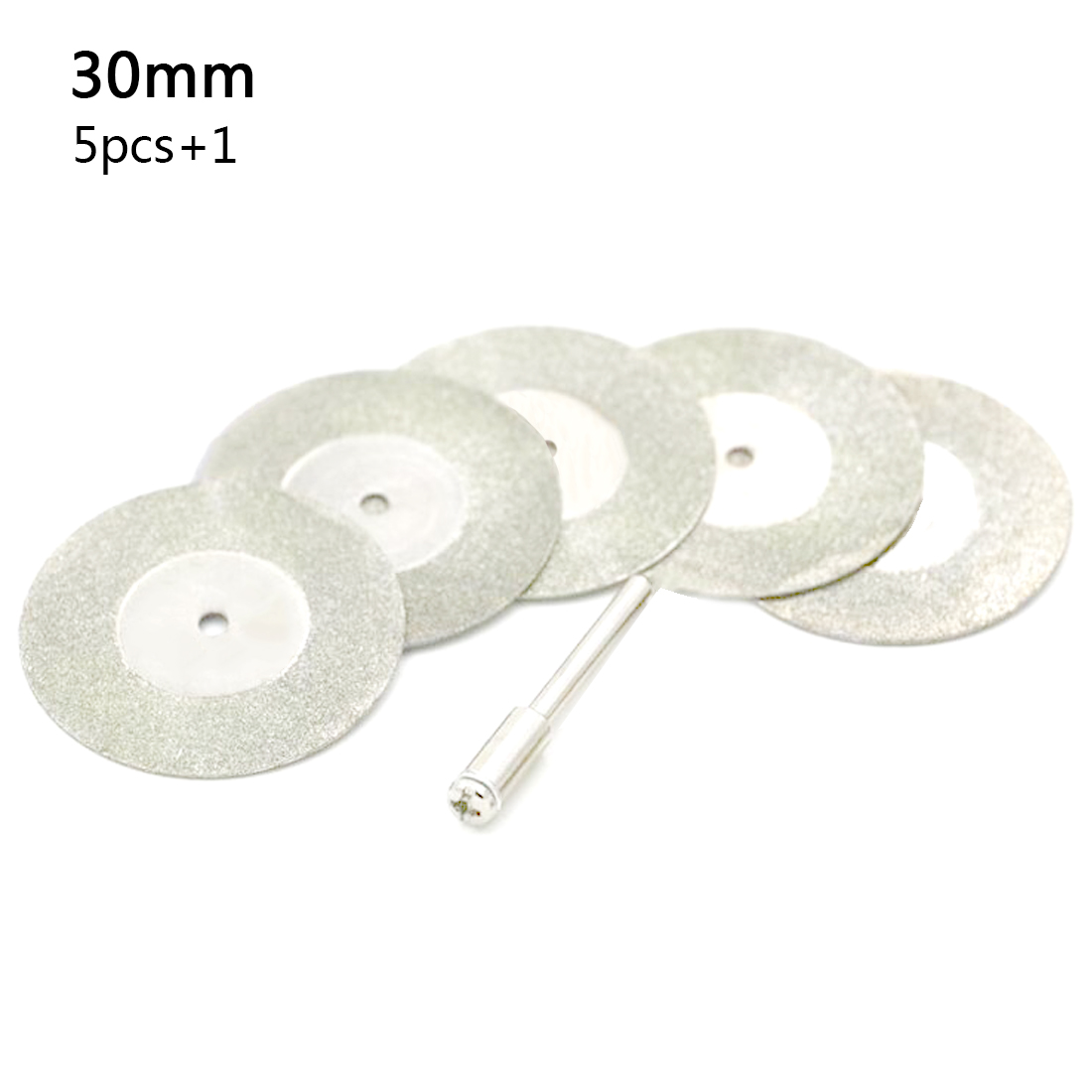 Dremel værktøj 5 stk mini skæreskive til roterende tilbehør diamantslibeskive roterende værktøj rundsavklinge slibeskive: 30mm
