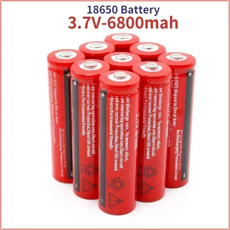 Batteria 18650 Bestseller 2025, Nuova batteria ricaricabile da 3,7 V 6800 mAh, adatta per power bank, rasoi, ecc.