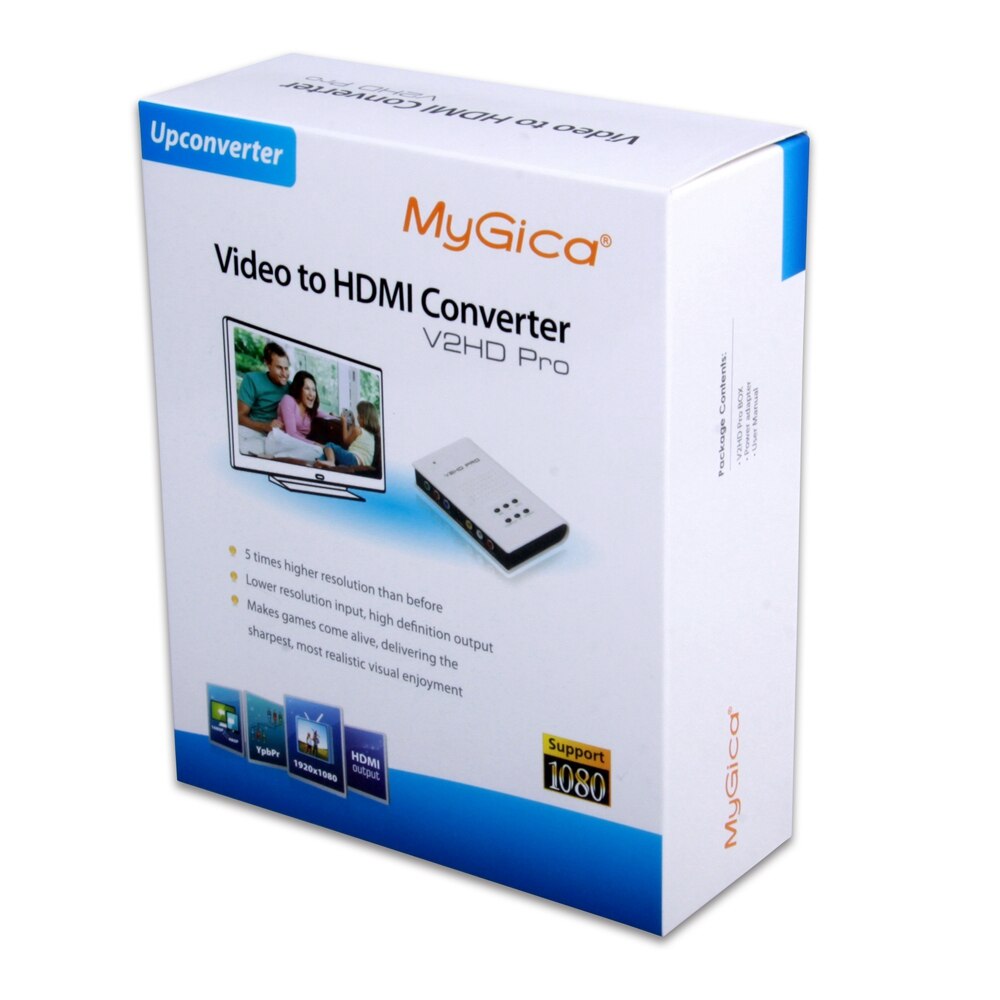 Hdmi Video Converter Av Cvbs Ypbpr S-Viceo Naar Hdmi Converter Upconverter 1080P Component Composiet
