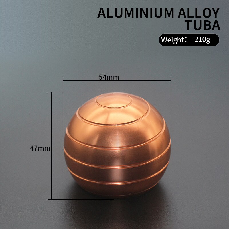 2020 115g/210g Llusion Che Scorre Scrivania Palla di Decompressione Giocattolo In Lega di Alluminio Superiore di Filatura di Metallo Anti-Stress Regalo: Rose Goldlarge