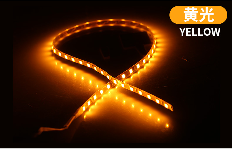 12V Universele Auto Led Decoratieve 45Cm Strip Verlichting Motorfiets Decoratie Led Bar Auto Interieur Ambient Sfeer Strip Verlichting: 8000k wit blauw